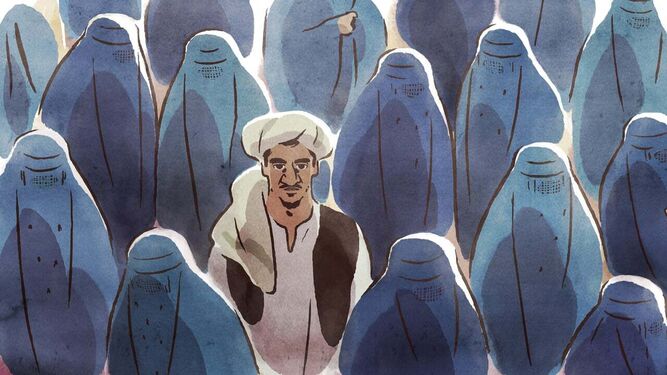 Una imagen del filme de animación 'Las golondrinas de Kabul'.