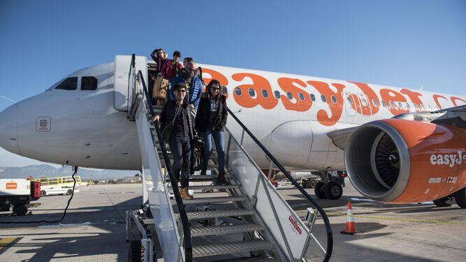 Vuelo de EasyJet  procedente de Milán con llegad al aeropuerto de Granada.