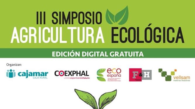 Cartel anunciador del III Simposio de Agricultura Ecológica.