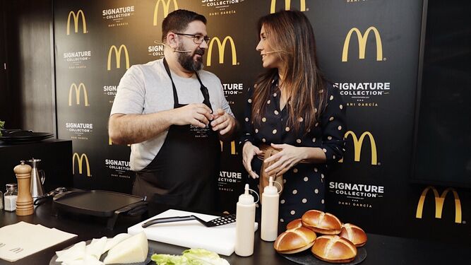 Imagen de archivo de Dani García  en la presentación de sus hamburguesas para McDonald's.