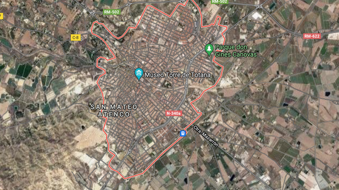 Captura de Google Maps de Totana