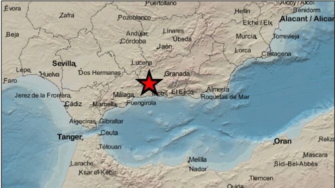 Registrado un terremoto de 2.7 en Alhama de Granada