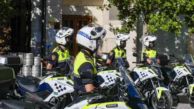 Otra mirada a las nuevas motocicletas de la Policía Local de Granada