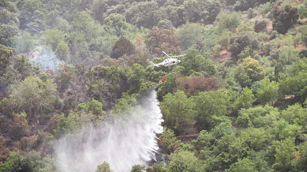 Estabilizado el incendio en Güéjar Sierra que ha movilizado cuatro medios aéreos y 60 efectivos