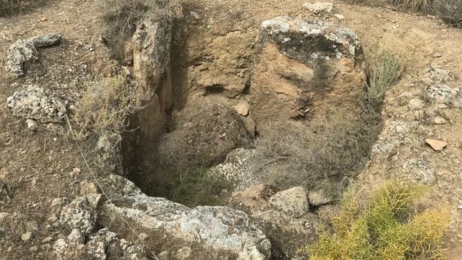 Uno de los yacimientos arqueológicos de Fonelas.