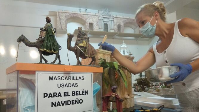 Huétor Tájar reciclará las mascarillas usadas para su belén monumental
