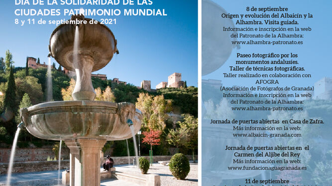 Granada celebra el Día de la Solidaridad de las Ciudades Patrimonio Mundial
