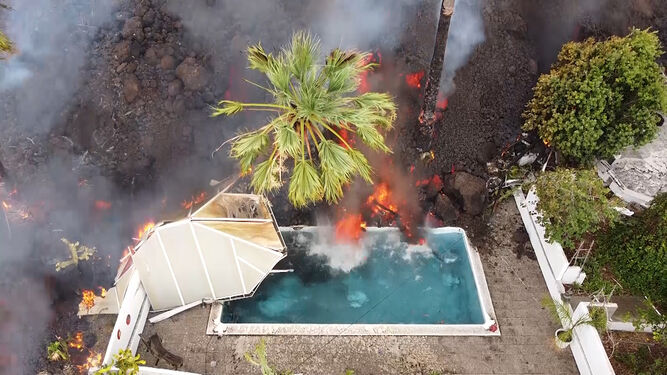 Las imágenes de los destrozos provocados por la lava del volcán de La Palma