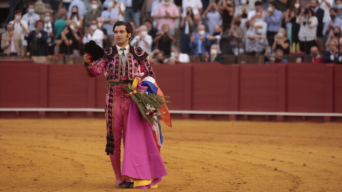 Morante de la Puebla, tras su triunfo en la Feria San Miguel.