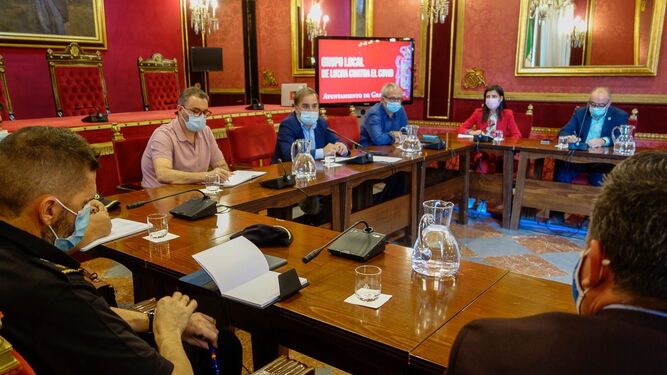Comisión Covid del Ayuntamiento de Granada en su última reunión
