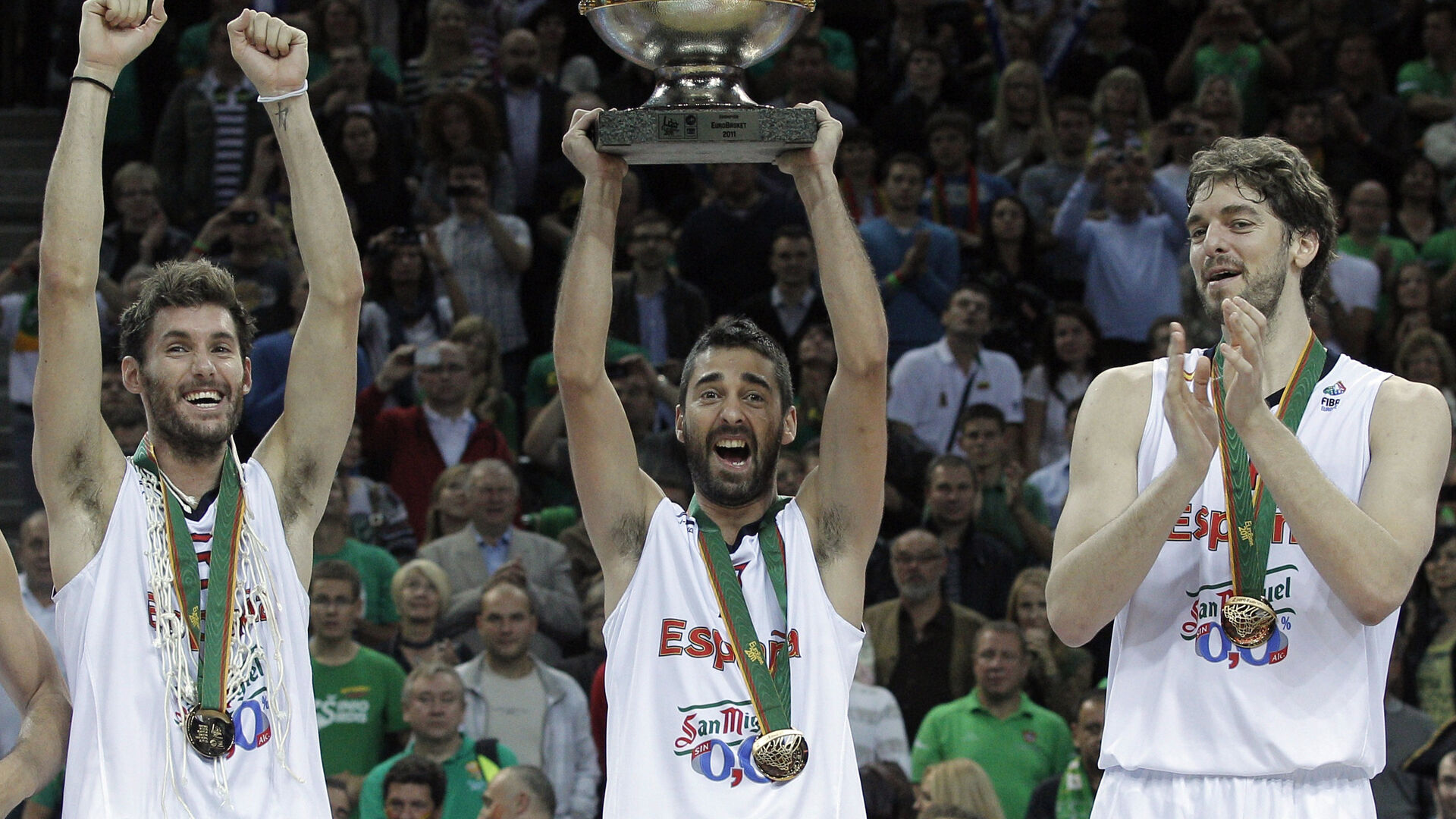 La selecci&oacute;n liderada por Gasol logr&oacute; el oro en el Eurobasket de Lituania.