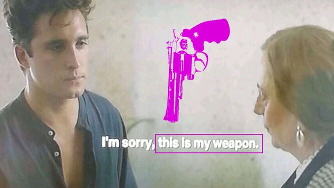 El subtítulo de "mi arma" en 'Luis Miguel, la serie'