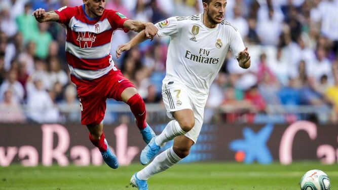 Acción de un choque anterior entre Granada y Real Madrid
