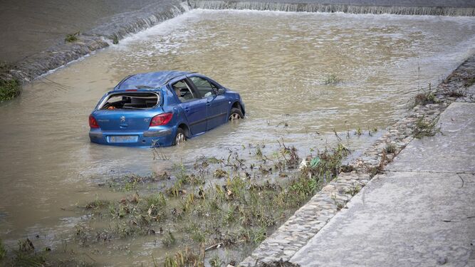 De simulacro a alerta ciudadana en Granada: Un coche que parecía accidentado en el río Genil dispara las llamadas al 112
