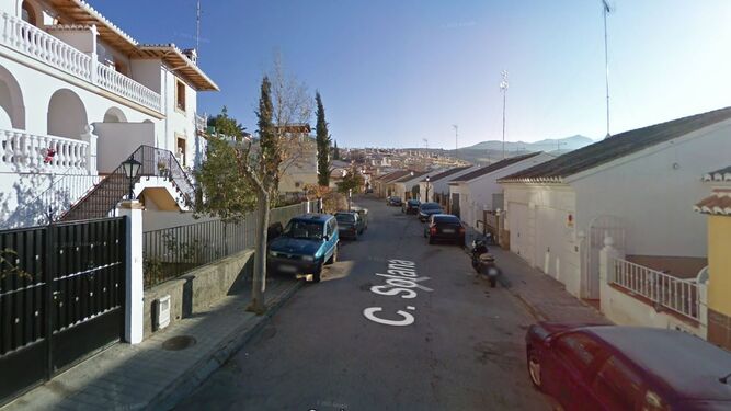 Imagen de Google Maps de la calle Solana de Huétor Vega.