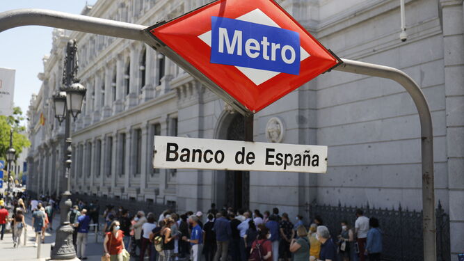 Acceso al Banco de España.