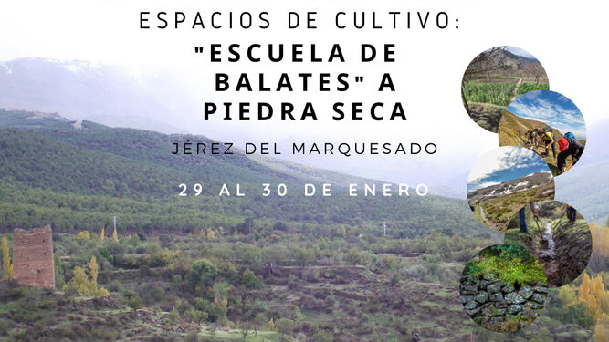 'Escuela de balates a piedra seca', la iniciativa de MEMOLab de la Universidad de Granada para recuperar terrenos de cultivo en Jérez del Marquesado