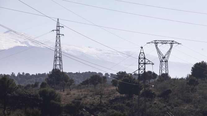 Líneas de alta tensión en Granada