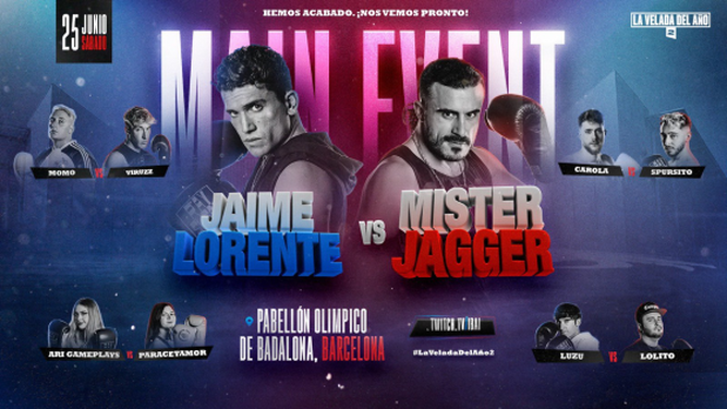 Jagger vs Jaime Lorente: La sorpresa de la Velada de Boxeo 2 de Ibai Llanos