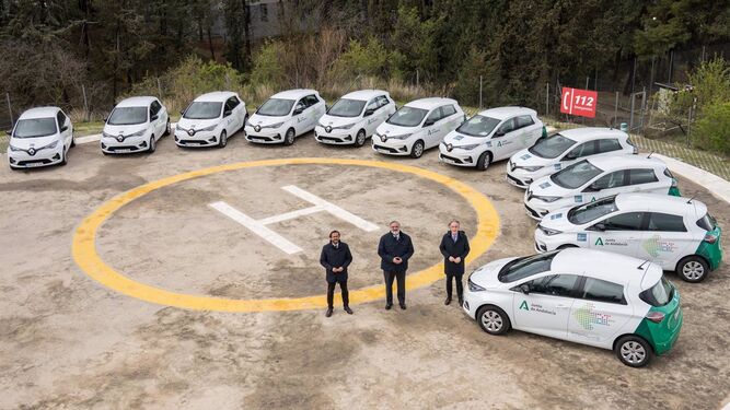 Nuevos coches eléctricos para el servicio de Emergencias 112 en Granada