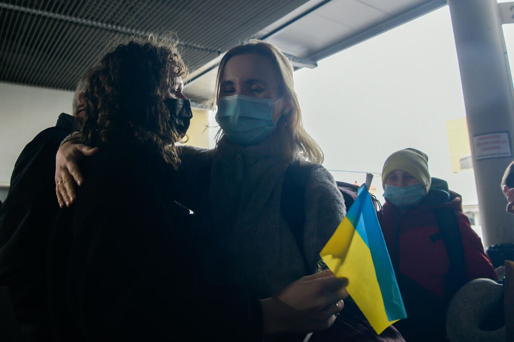 La llegada de los primeros&nbsp;refugiados ucranianos a Granada, en imágenes