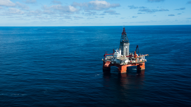 Plataforma petrolífera en el mar del Norte
