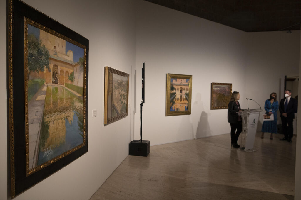 La exposici&oacute;n 'Sobre la Alhambra en el arte moderno', en im&aacute;genes