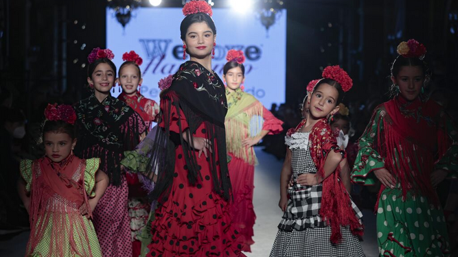 Propuestas en moda flamenca infantil de Pepa Garrido vistas en We Love Flamenco 2022.