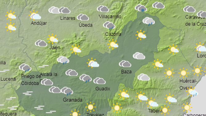 Tiempo en Granada | Abril arranca con cielos cubiertos y temperaturas sin grandes cambios