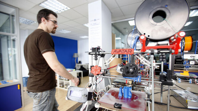 Imagen de archivo de una empresa granadina de impresión 3D