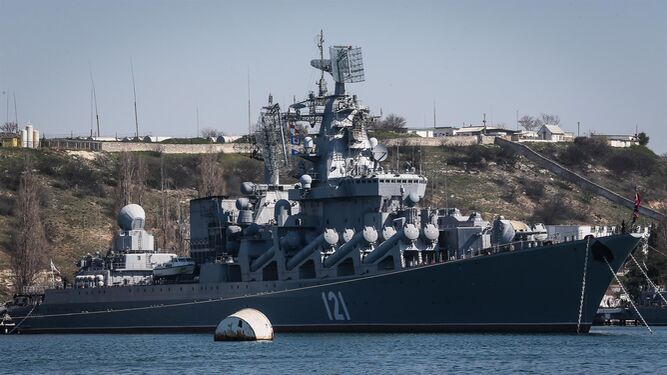 El buque ruso 'Moskva', en una imagen de archivo