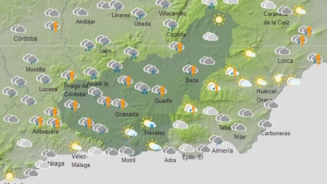 Previsión meteorológica de Aemet para el miércoles 20 de abril en Granada