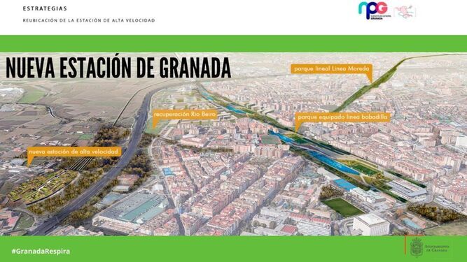 El traslado de la estación de ferrocarril de Granada llega a las redes... Con críticas y polémica