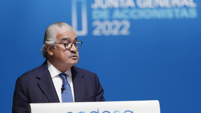 José Bogas, consejero delegado de Endesa, en la última junta de accionistas de la energética