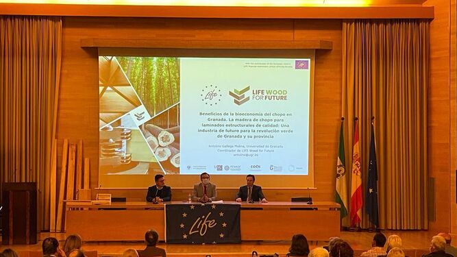 LIFE Madera para el Futuro presenta un proyecto para una bioeconomía del chopo en Granada