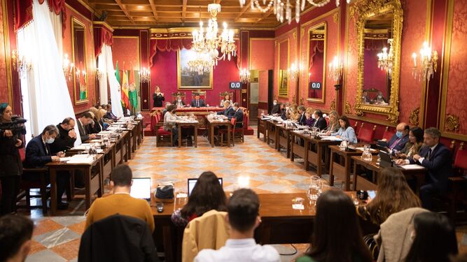 El Pleno de Granada frena a Vox y condena los comentarios de odio y el señalamiento a menores extranjeros