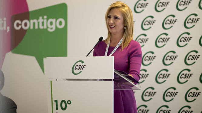 Victoria  Eugenia  Pineda, presidenta de CSIF Granada, en una imagen de archivo