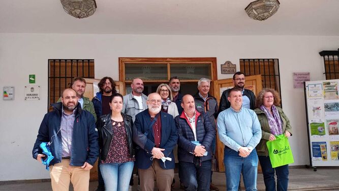 Visita de representantes de municipios malagueños de la Sierra de las Nieves a Monachil