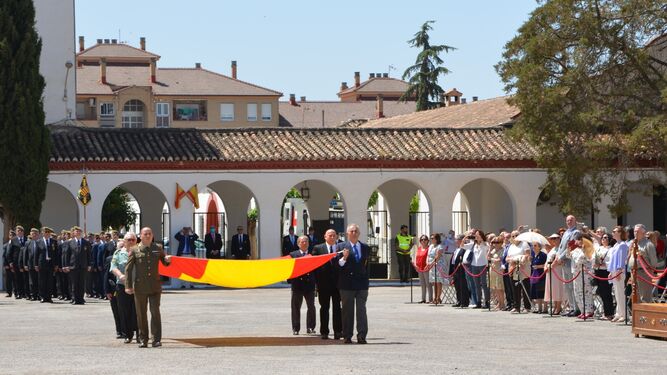 Imagen del acto militar celebrado este viernes en Granada