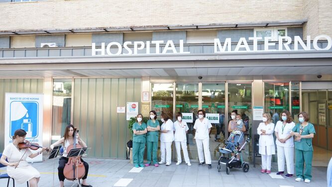 Concierto en el Hospital Virgen de las Nieves de Granada por el Día Muncial de la Donación de Leche Humana.