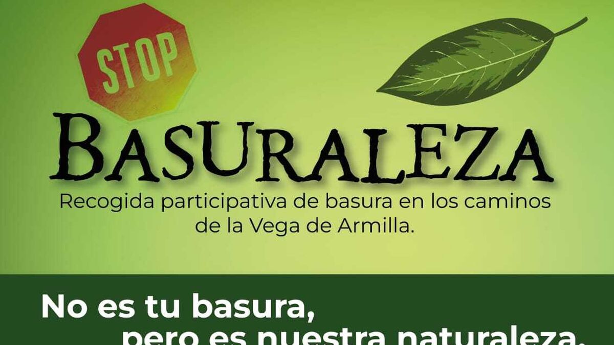 Armilla organiza una gran de residuos para limpiar la Vega de Granada