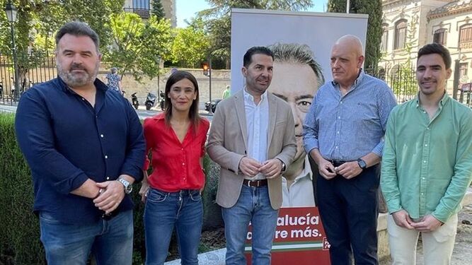 Noel López, Olga Manzano, Gerardo Sánchez, Jorge Ibáñez y Javier Jiménez, candidatos del PSOE por Granada al Parlamento Andaluz