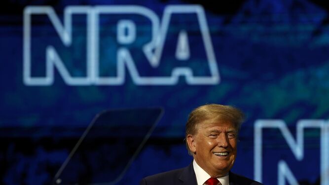 Donald Trump en la convención de la Asociación Nacional del Rifle.