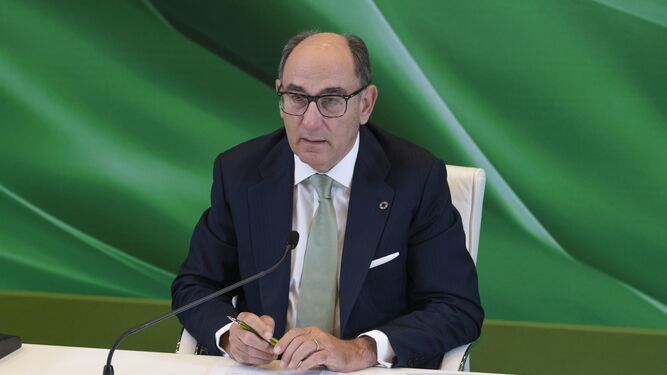 Ignacio Galán, durante su intervención en la junta de accionistas de Iberdrola