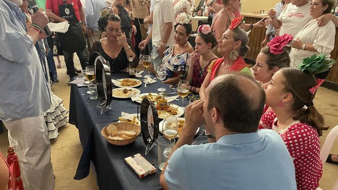El tradicional concurso de paellas del Corpus de Granada.
