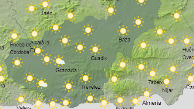 Tiempo en Granada | Ligera subida del mercurio para el ecuador de la semana