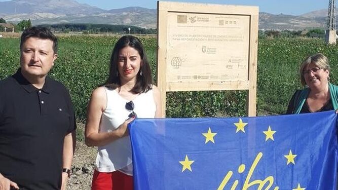 La Diputación inaugura un campo de crecimiento de cepas para recuperar las choperas de la Vega de Granada