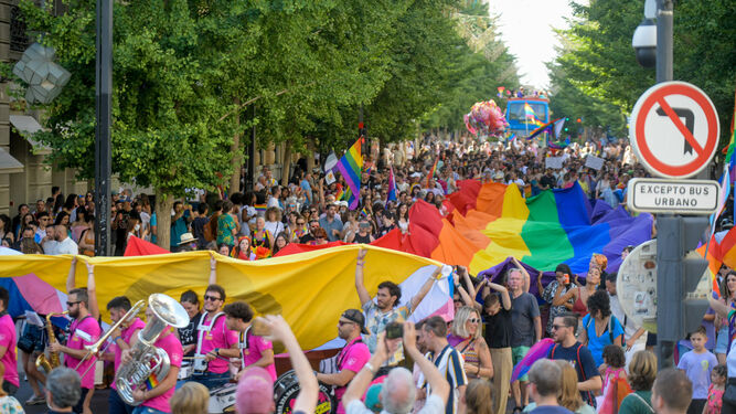 Una marcha del Orgullo de Granada 2022 'epente', festiva y diversa