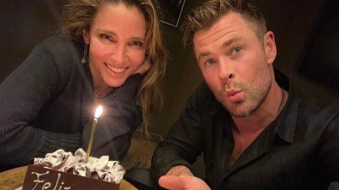 El pastel de cumpleaños de Chris Hemsworth con que agasajó a su mujer, Elsa Pataky
