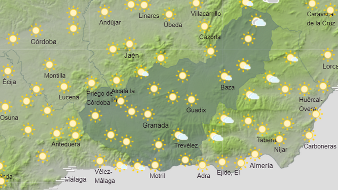 Tiempo en Granada | Las temperaturas se mantienen impasibles para este fin de semana